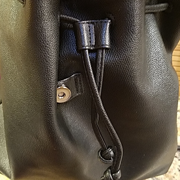 Victoria\'s secret black backpack or tote w long straps NWT 12\